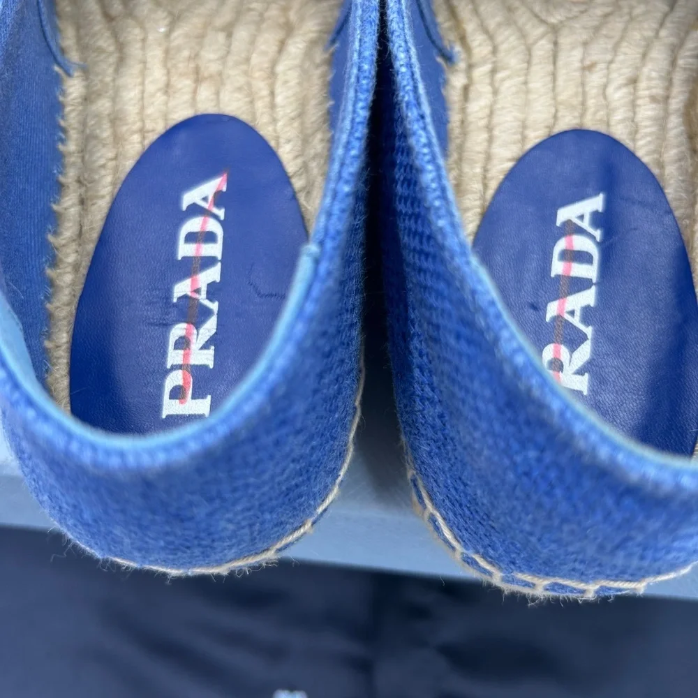 Women’s Prada espadrilles size 36 made in Italy